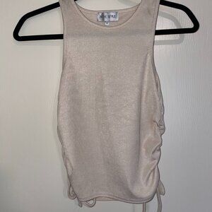 Cinched Cream Tank Top